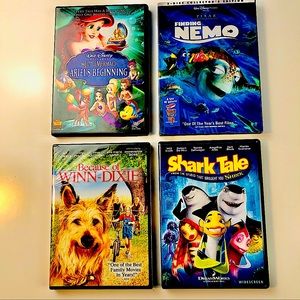 Lot of Four New and Used Kids DVDs